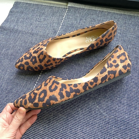COPY - Franco Sarto size 9 d’Orsay flats new without tags Leopard print - Picture 7 of 8